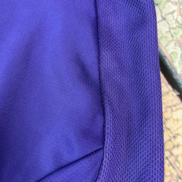 NWT 18. Adidas Collegiate Purple/Bl L 1/4 Zip graphic Co Climalite Dry - Picture 5 of 7